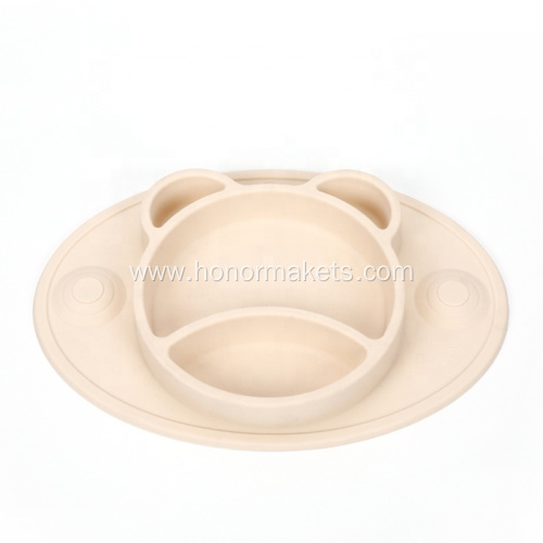 Silicone Baby Bear Food Plate